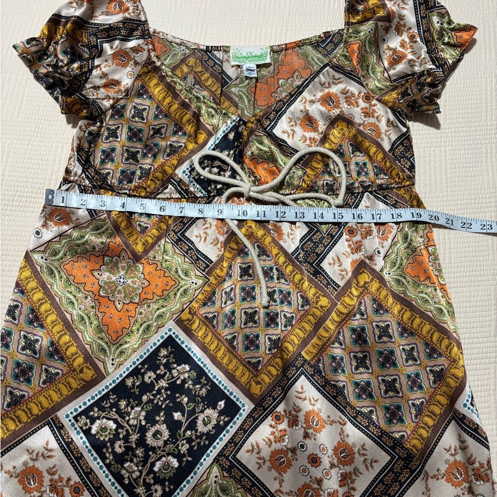 Anthropology Le Shack Boho Dress Size 10 - Picture 5 of 7